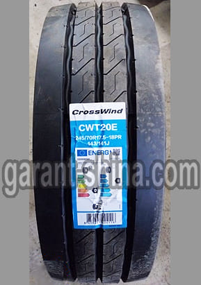 Cross Wind CWT20E (руль/прицеп) 235/75 R17.5 143/141J 18PR - Фото реального протектора с этикеткой